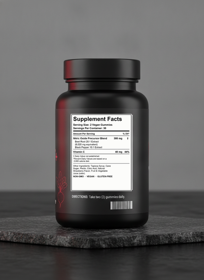 Beet Root+ Nitric Oxide Gummies — Blood Flow, Energy & Stamina